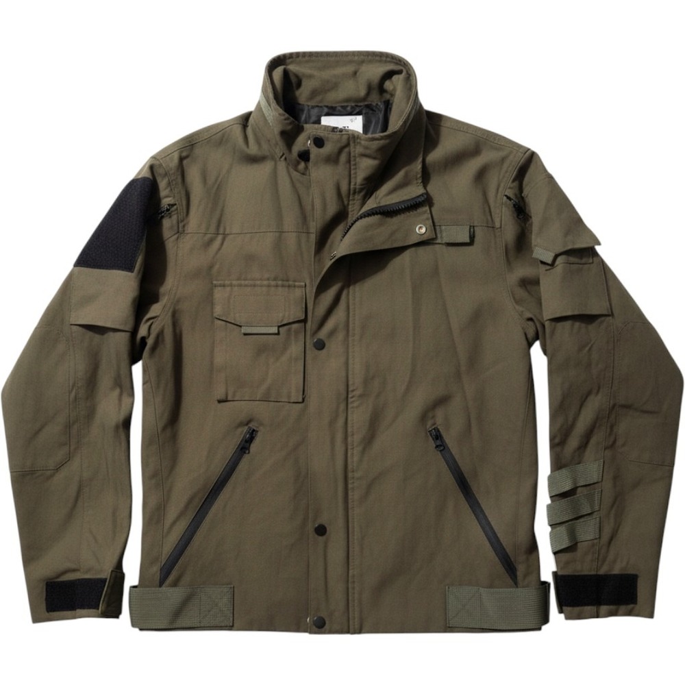 T.T Tactical Field Jacket XL Olive Green Multi-Pocket Utility Techwear Gorpcore